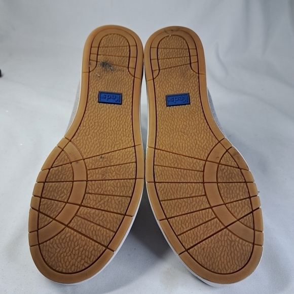 Keds lt gray canvas boatshoe sneakers women's size 6 - Picture 7 of 9